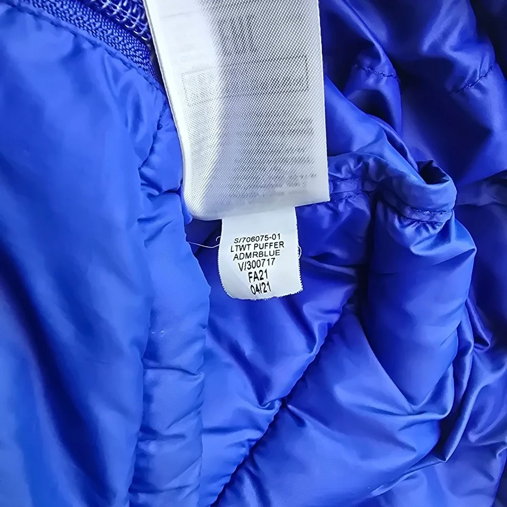 Gap Kids 5T Admiral Blue Primaloft Lightweight Puffer‎ Hooded Jacket S/706075-01